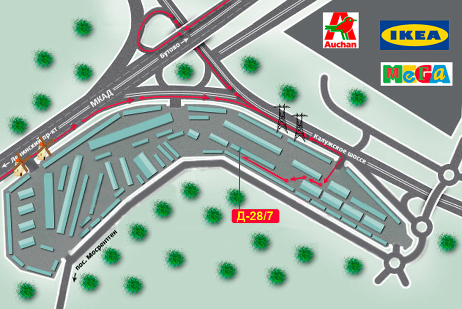 Схема 41 км мкад рынок мельница 41 км мкад